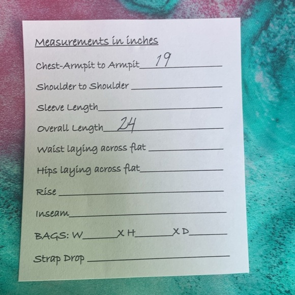 Silk top pink and turquoise made in Italy - Picture 7 of 7